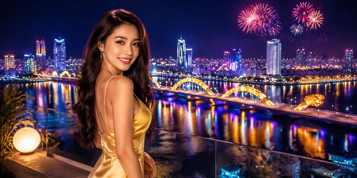 Màn hình điện thoại hiển thị ứng dụng cá cược trong đêm tại Đà Nẵng với ánh đèn neon